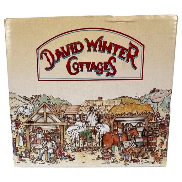 David Winter Cottages The Village Shop 1982 John Hine Studios Box COA Britain - Picture 10 of 12